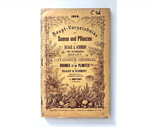 Haage & Schmidt 1898 Haupt-Verzeichniss Samen und Pflanzen