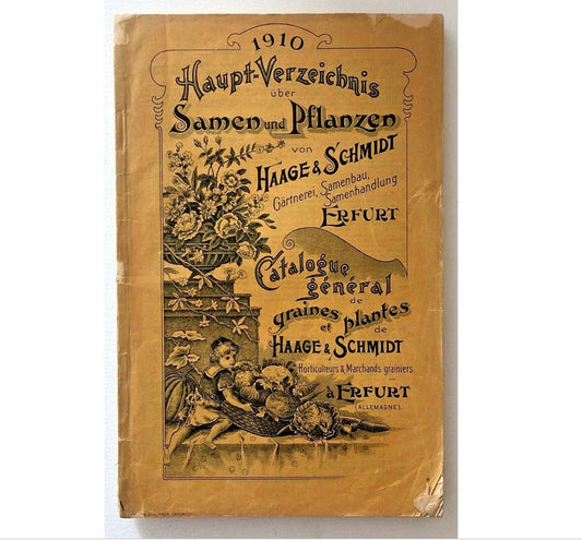 Haage & Schmidt 1910 Catalogue général de graines et plantes