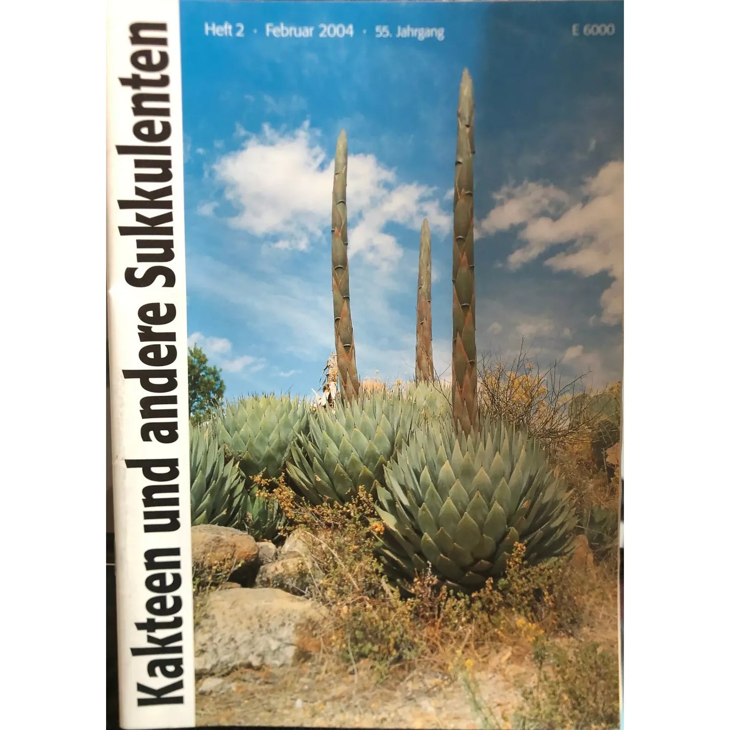 No botanical name is present in the title "Kakteen und andere Sukkulenten HEFT2 Februar 2004 55. Jahrgang," so no primary keyword can be extracted for alt text creation.
