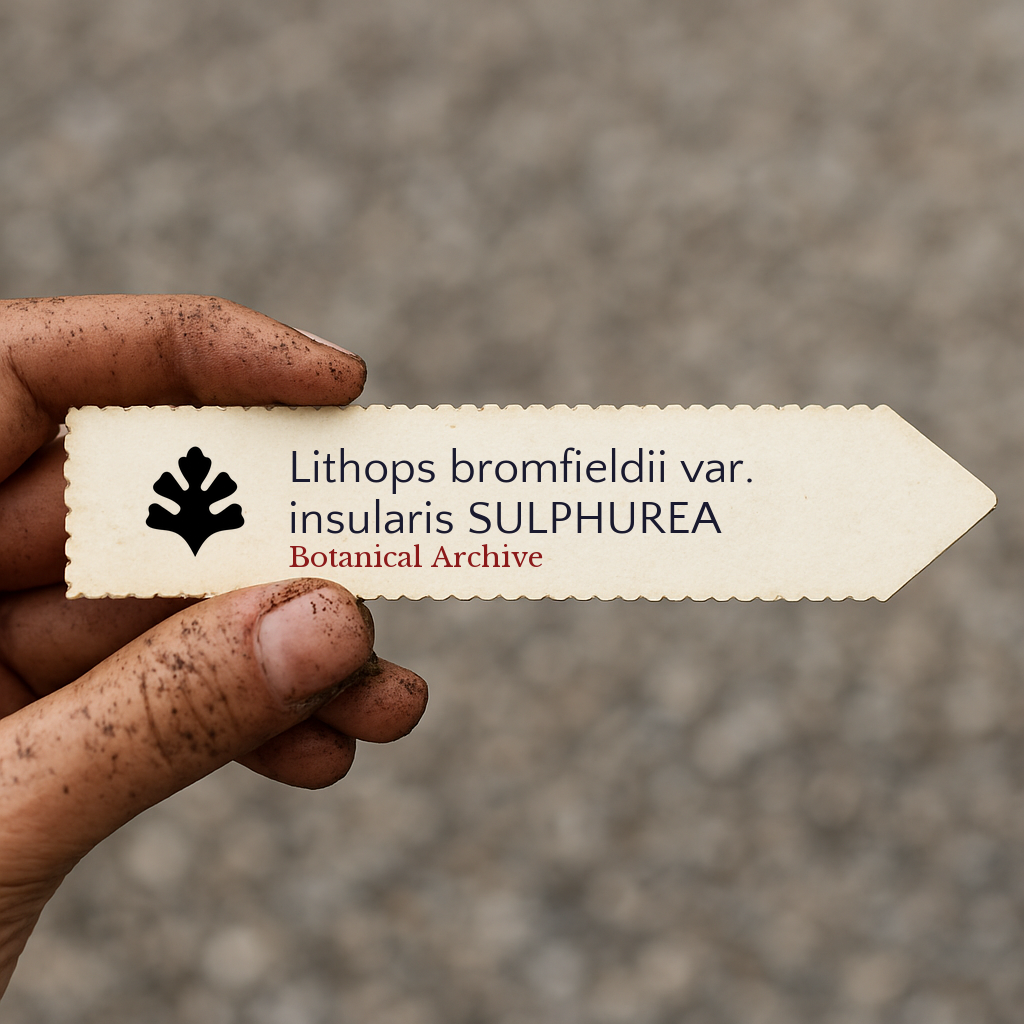 Lithops bromfieldii var. insularis SULPHUREA SEEDS
