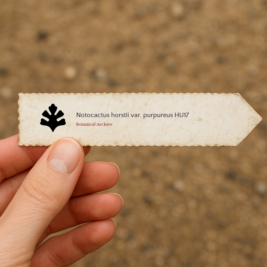 เมล็ดพันธุ์ โนโตแคคตัส ฮอร์สที ไว. เพอร์เพิลเรียส HU17