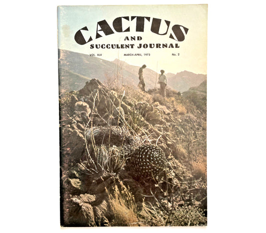 Cactus & Succulent Journal Volume XLV, November-December 1973 number 2