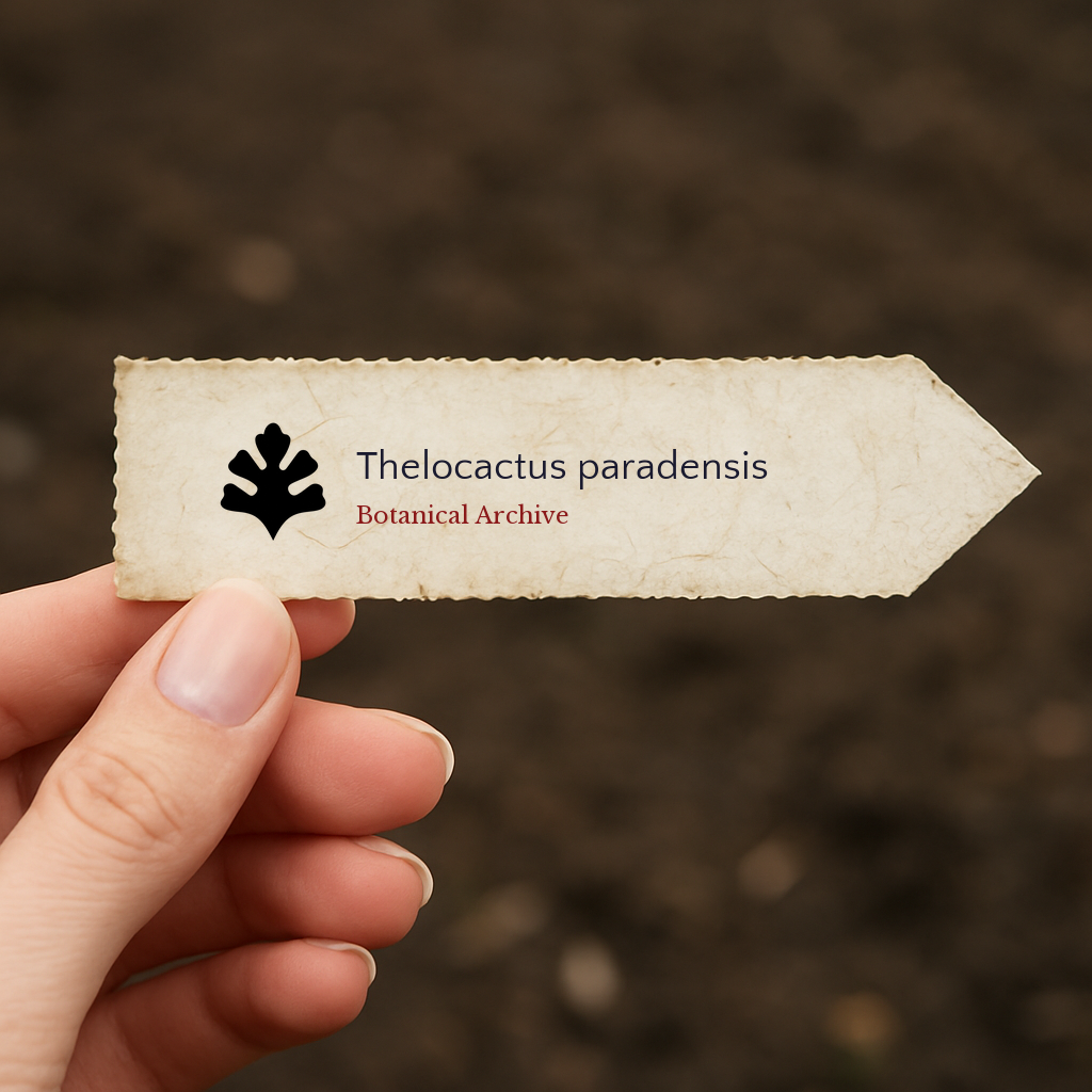 Thelocactus paradensis ZADEN