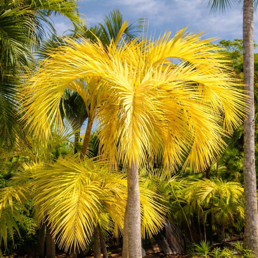 gold palm plant Adonidia merrillii Golden