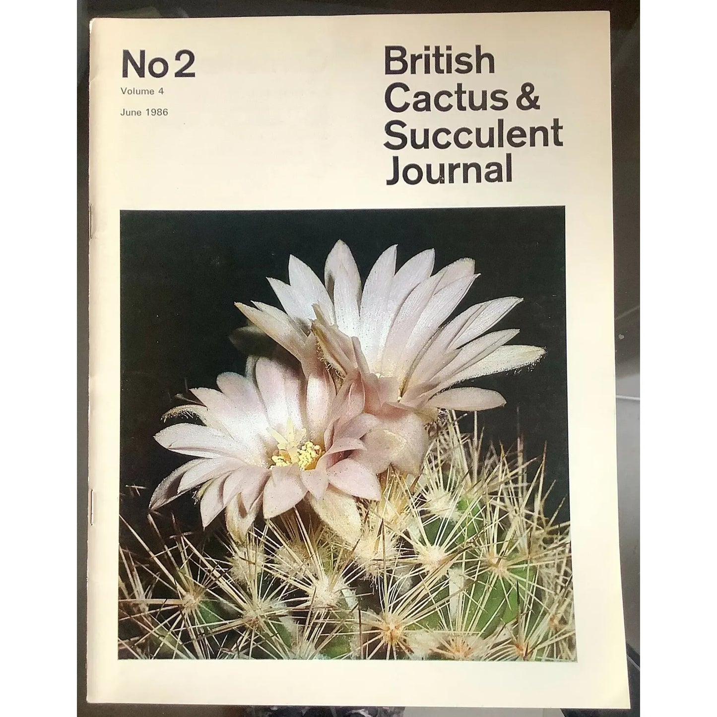 British Cactus & Succulent Journal No.2 volume 4 June 1986