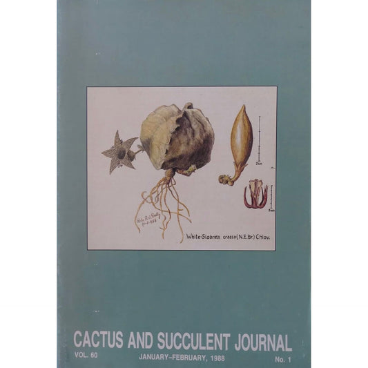 Cactus and Succulent Journal N.1 vol. 60 January- February, 1988