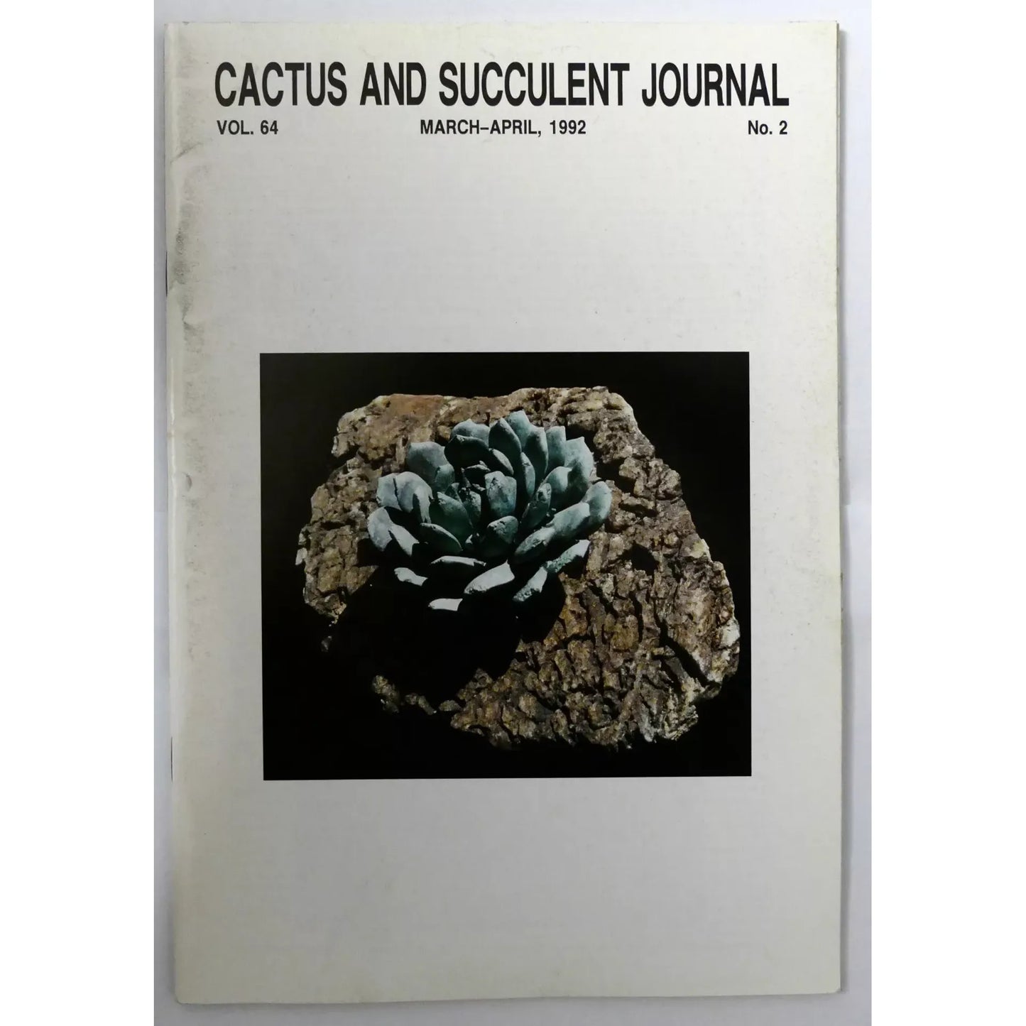 Cactus and Succulent Journal N.2 vol. 64 MARCH-APRIL, 1992