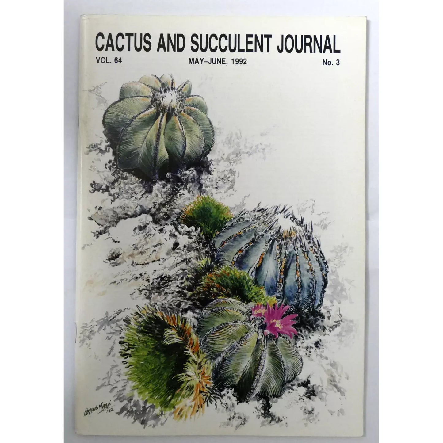 Cactus and Succulent Journal N.3 vol. 64 MAY-JUNE, 1992