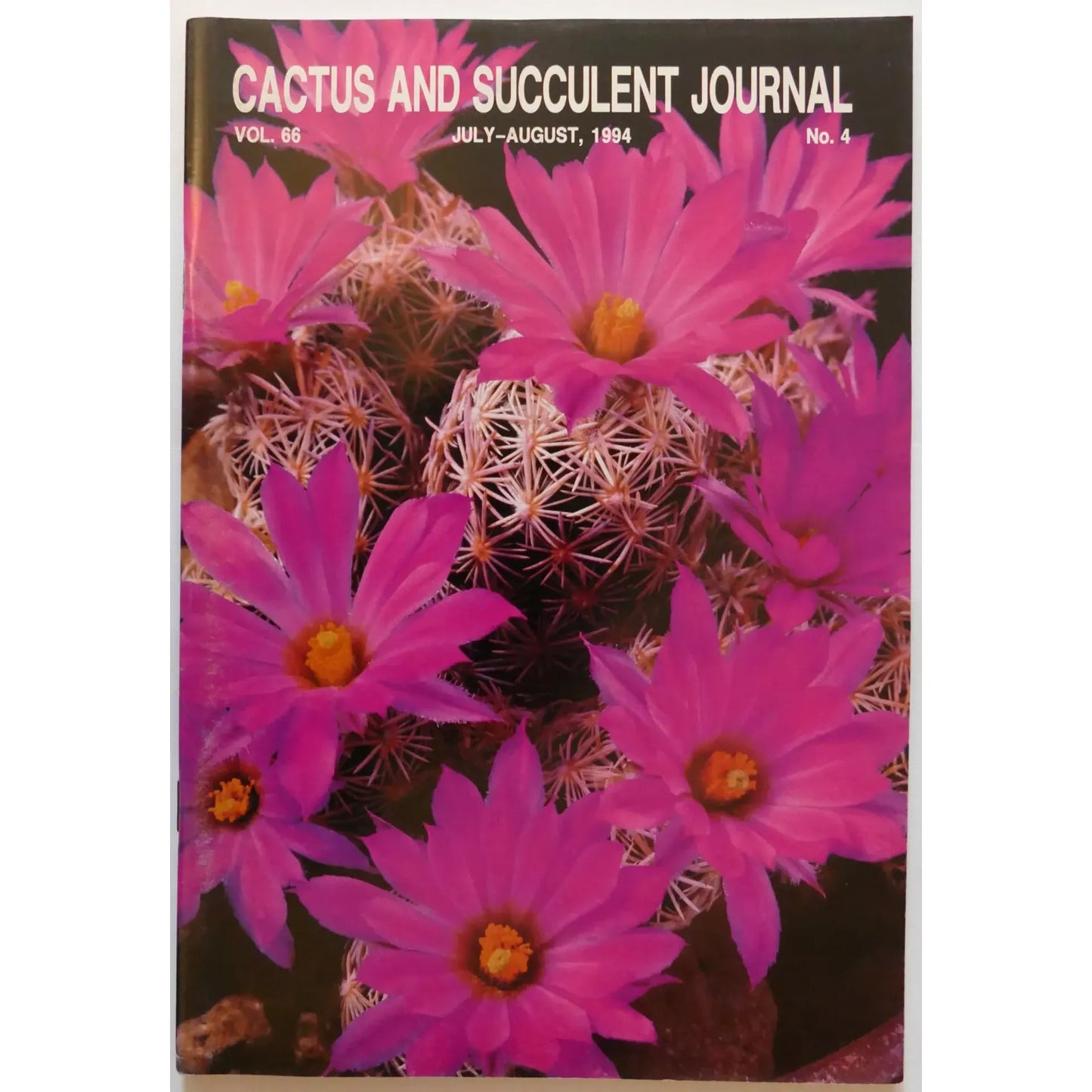 Cactus and Succulent Journal N.4 vol. 66 JULY-AUGUST, 1994