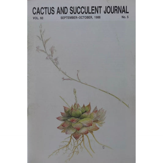 Cactus and Succulent Journal N.5 vol. 60 September- October, 1988