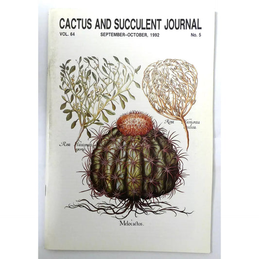 Cactus and Succulent Journal N.5 vol. 64 SEPTEMBER-OCTOBER, 1992