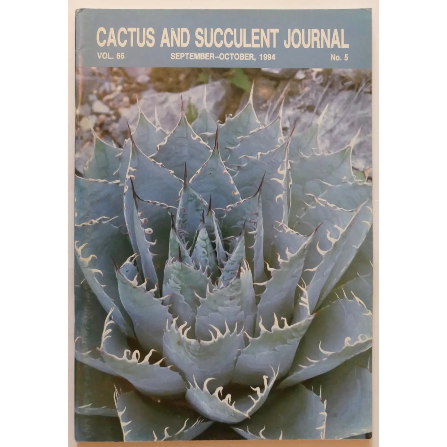 Cactus and Succulent Journal N.5 vol. 66 SEPTEMBER-OCTOBER, 1994