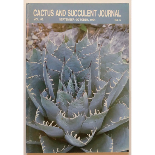 Cactus and Succulent Journal N.5 vol. 66 SEPTEMBER-OCTOBER, 1994