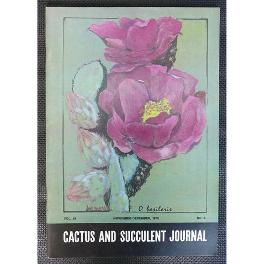 Cactus and Succulent Journal N.6 vol. 51 NOVEMBER-DECEMBER, 1979