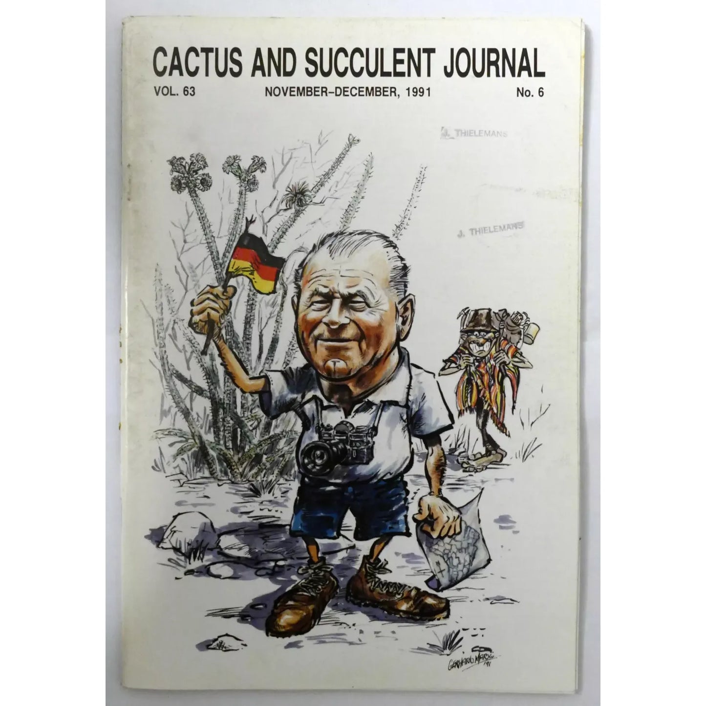 Cactus and Succulent Journal N.6 vol. 63 NOVEMBER-DECEMBER, 1991