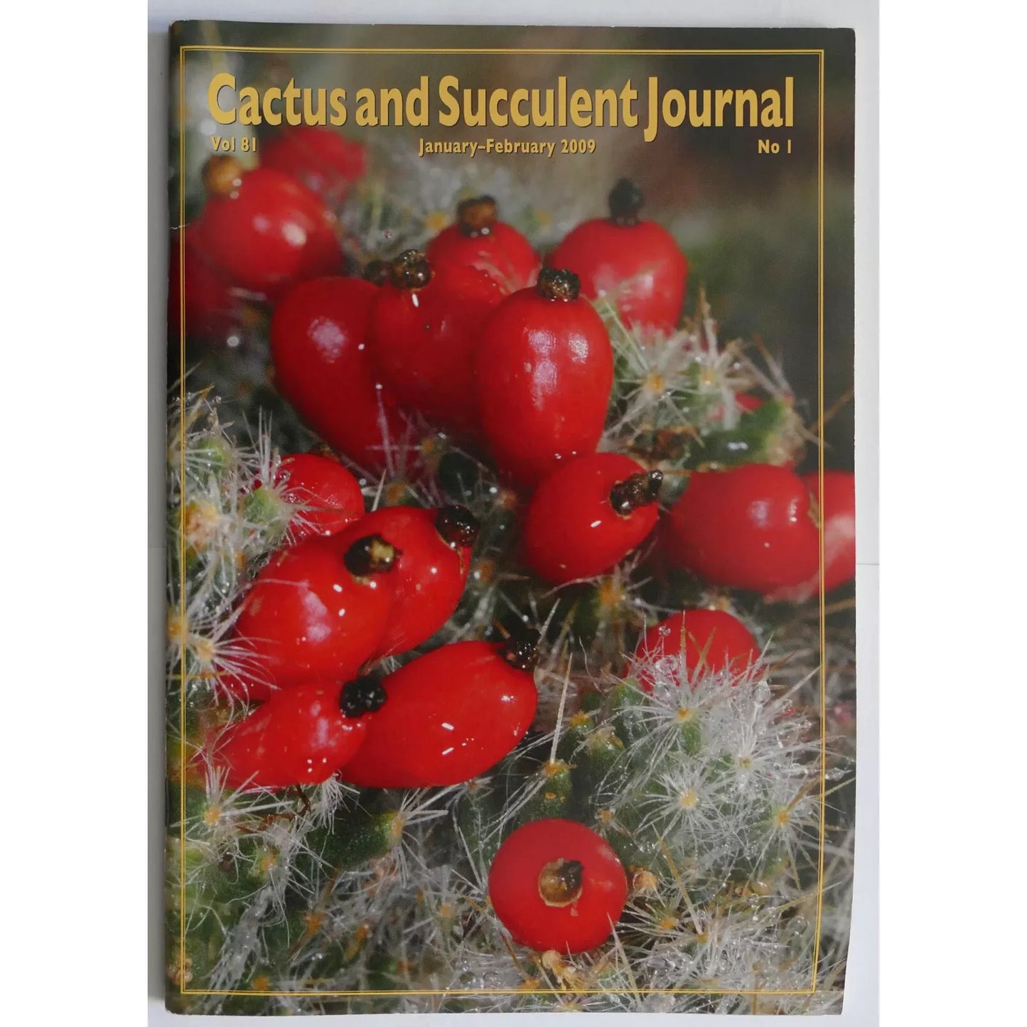 Cactus and Succulent Journal No.1 Vol 81 January-February 2009