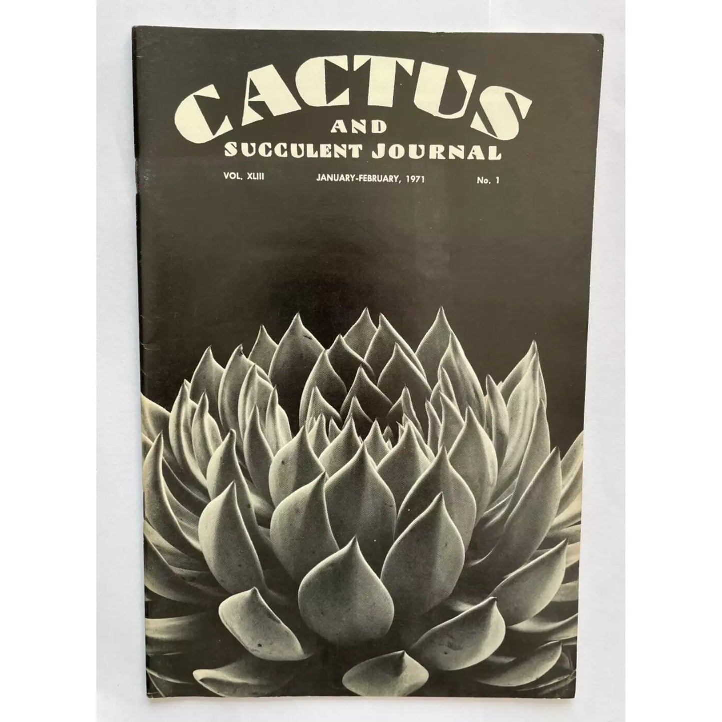 Cactus and Succulent Journal No.1 vol. XLIII Jan-Feb 1971