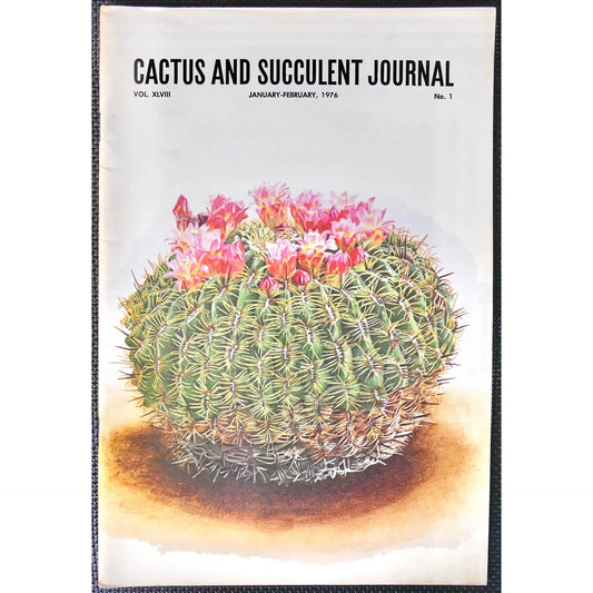 Cactus and Succulent Journal No.1 vol. XLVIII Jan-Feb, 1976