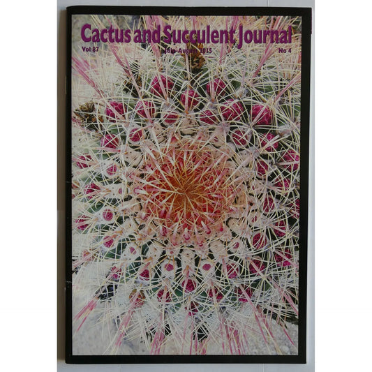 Cactus and Succulent Journal No.4 Vol 87 July-August 2015