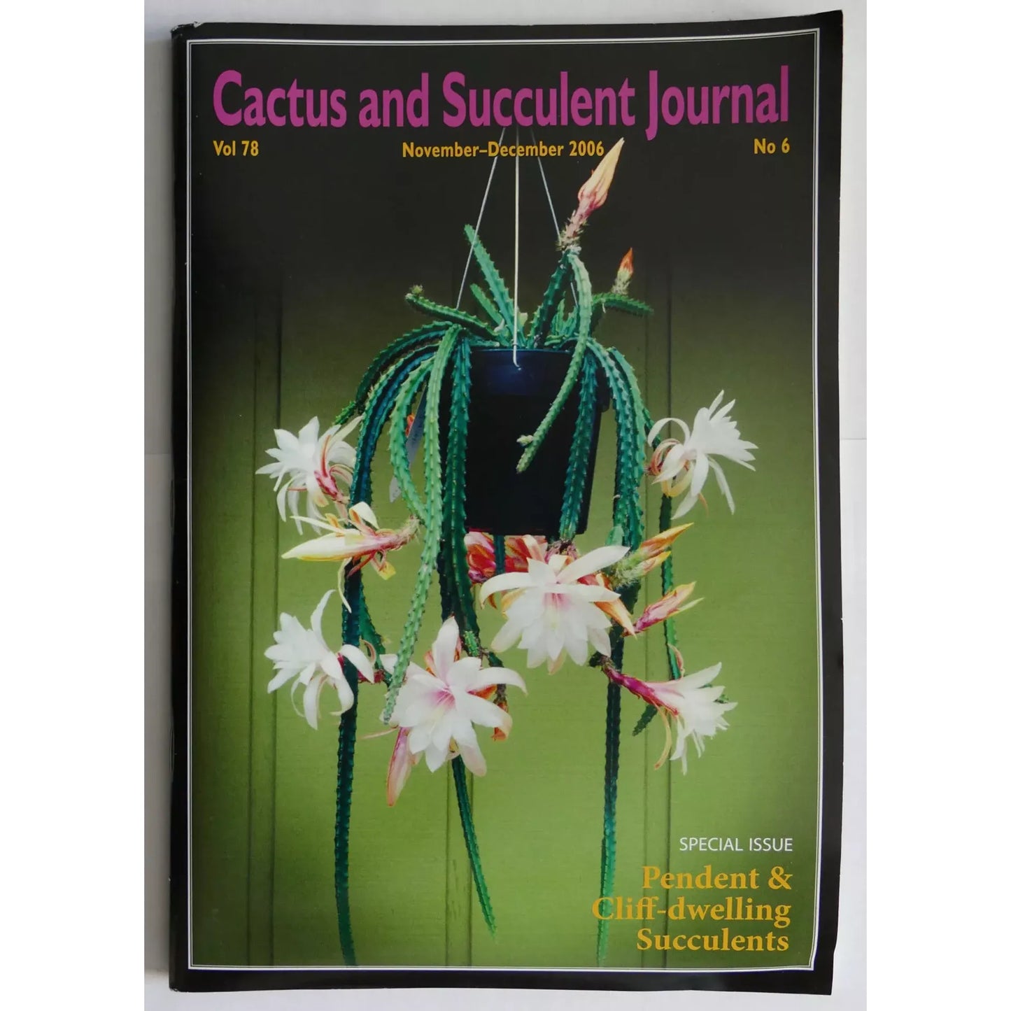 Cactus and Succulent Journal No.6 Vol 78 November-December 2006