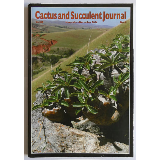 Cactus and Succulent Journal No.6 Vol 86 November-December 2014