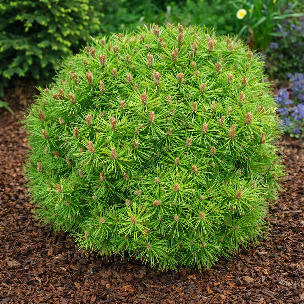 ต้นสนดำคัดพันธุ์ กาแอล เบรอฌง ® ต้นไม้พุ่มเขียวเข้มใบเข็มแน่นทนความร้อนตลอดปี