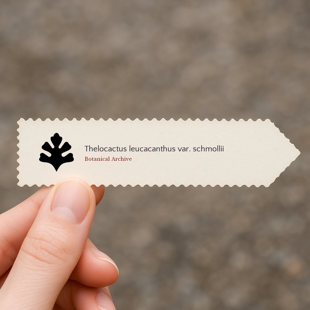 Thelocactus leucacanthus var. schmollii SEMILLAS